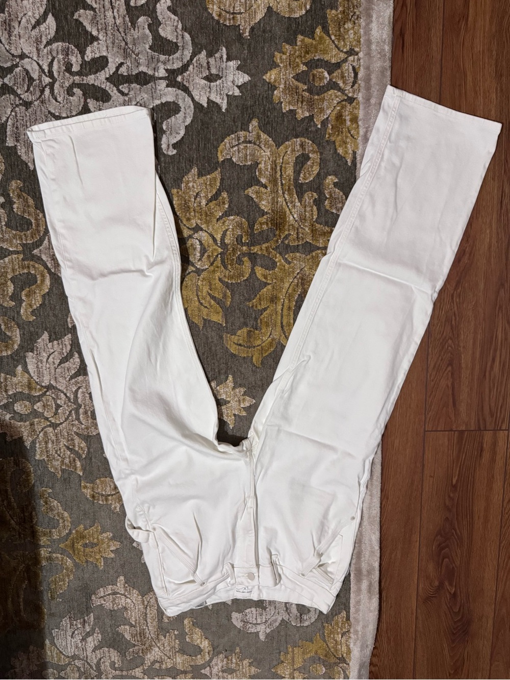 Good American White Wide-Leg Pants